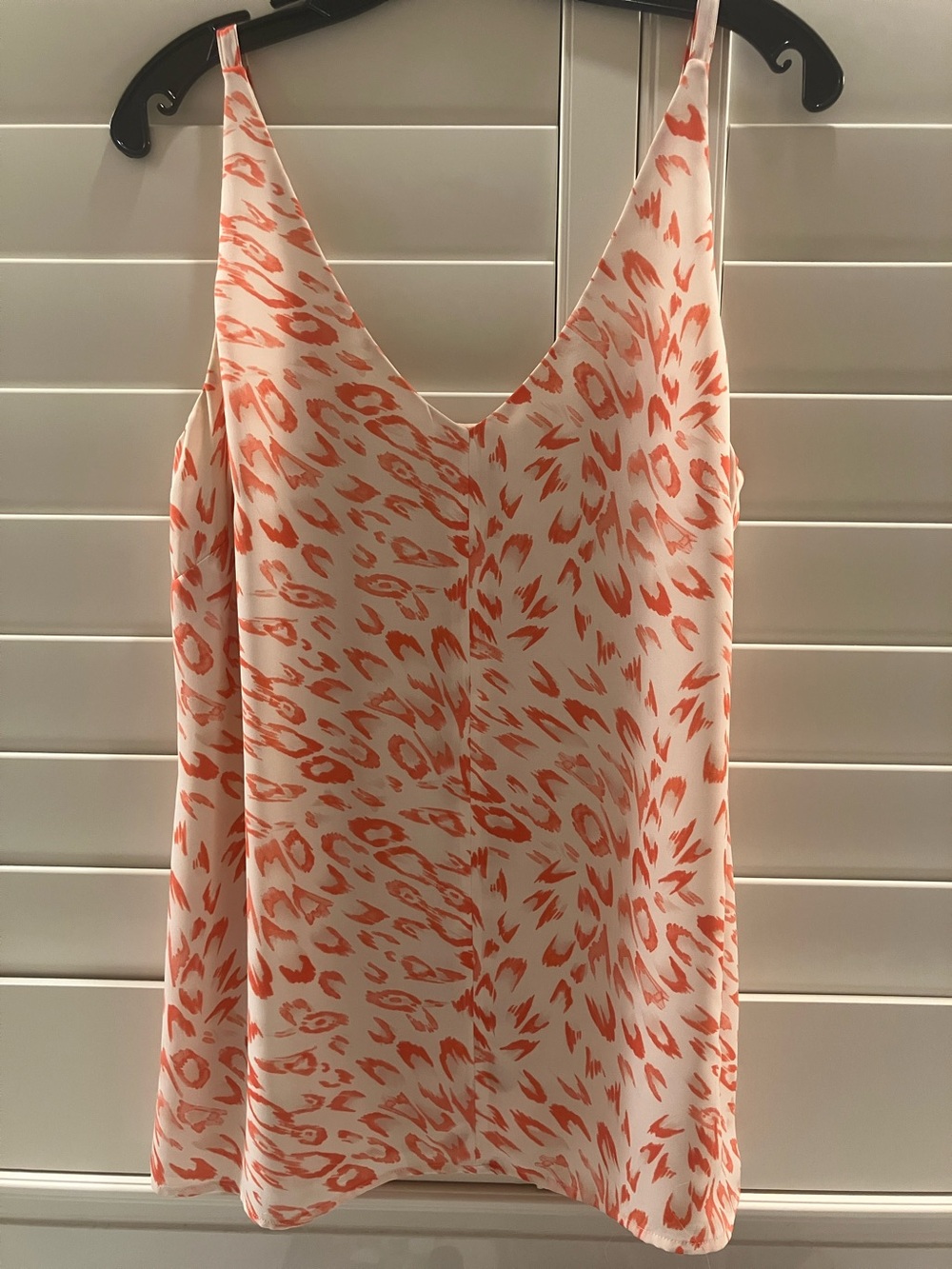 CAbi Coral Animal-Print Sleeveless V-Neck Cami